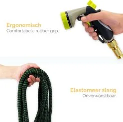 Goliving Tuinslang Flexibel - 30 Meter - Uitrekbare Tuinslang Sproeier - Tuinsproeier - Zwart - Acht Standen - Met Opbergtas -Bloem Garden Verkoop 1200x1190 7