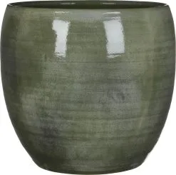 Mica Decorations Lester Bloempot - H31 X Ø33 Cm - Terracotta - Groen