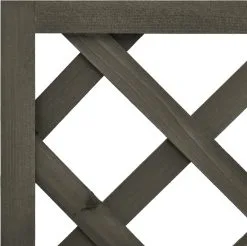 VidaXL Latwerkplantenbak 50x25x90 Cm Massief Vurenhout Grijs