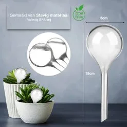 Stan Online Products Waterdruppelaar Set Van 6 Stuks - Waterdruppelaar Voor Planten - Watergeefsysteem - Waterbol Irrigatiesysteem - Automatisch Druppelsysteem Voor Kamerplanten & Tuin - Watergever - Doorzichtig - 15cm -Bloem Garden Verkoop 1200x1200 1057