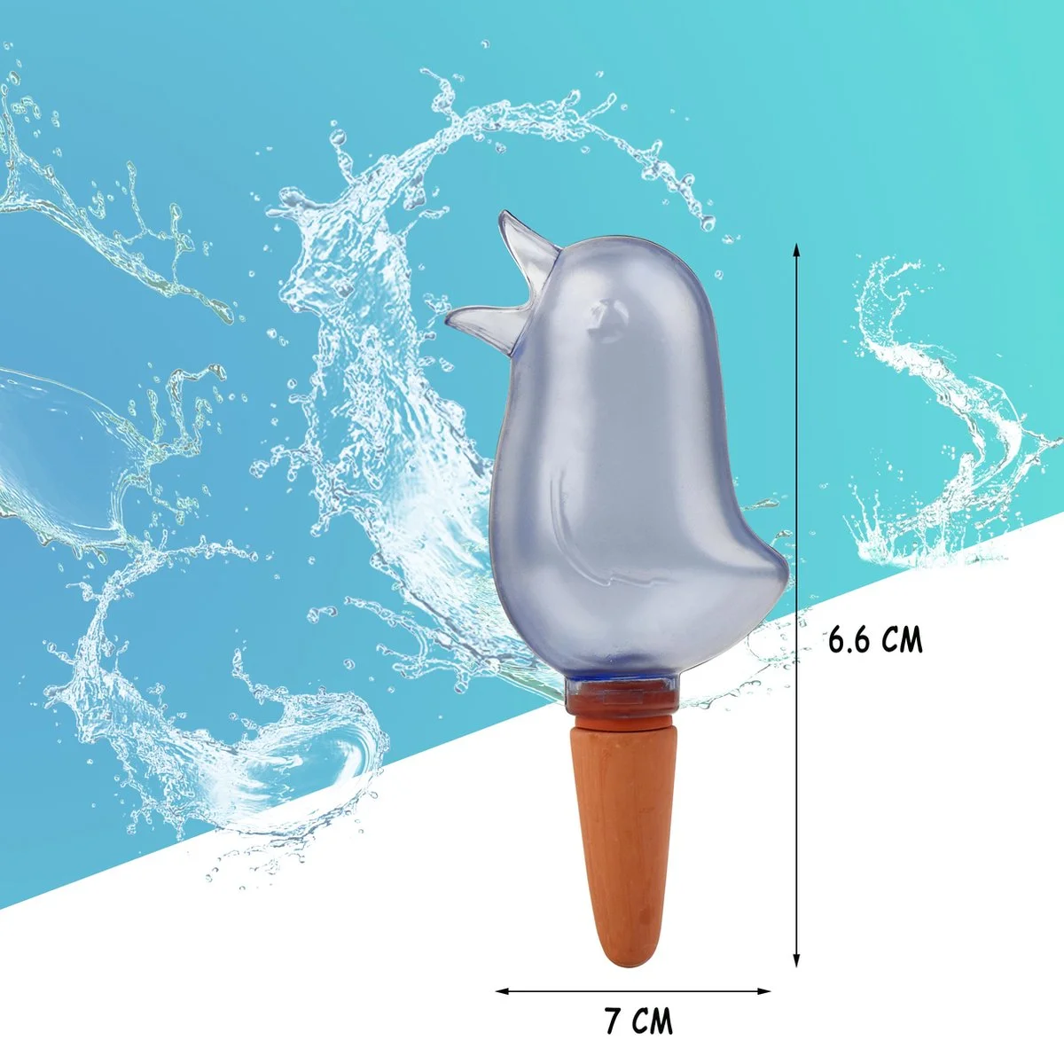 Devos Waterdruppelaar Voor Planten 2 Stuks - Waterbol Kamerplanten - Automatisch Watergeefsysteem - Vogel - Roze 4 Devos Waterdruppelaar Voor Planten 2 Stuks - Waterbol Kamerplanten - Automatisch Watergeefsysteem - Vogel - Roze - Afbeelding 4