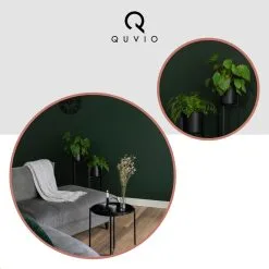 QUVIO Plantenstandaard Binnen - Inclusief Pot - Staande Plantenbak - Metaal - Bloempot - 22 X 22 X 60 Cm - Zwart -Bloem Garden Verkoop 1200x1200 110