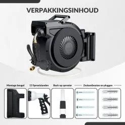 Buxibo - Wandslangenbox 20 Meter + 2 Meter - Tuinslang Met Haspel - 9 Sproei Standen - Slangenhouder 180° Draaibaar - Tuinslanghaspel Zwart+ Gratis Sproeier - Zwart 20 Buxibo - Wandslangenbox 20 Meter + 2 Meter - Tuinslang Met Haspel - 9 Sproei Standen - Slangenhouder 180° Draaibaar - Tuinslanghaspel Zwart+ Gratis Sproeier - Zwart -Bloem Garden Verkoop 1200x1200 1101