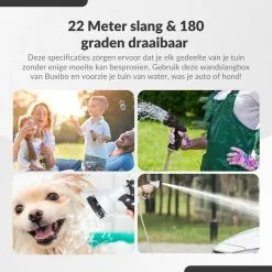 Buxibo - Wandslangenbox 20 Meter + 2 Meter - Tuinslang Met Haspel - 9 Sproei Standen - Slangenhouder 180° Draaibaar - Tuinslanghaspel Zwart+ Gratis Sproeier - Zwart 29 Buxibo - Wandslangenbox 20 Meter + 2 Meter - Tuinslang Met Haspel - 9 Sproei Standen - Slangenhouder 180° Draaibaar - Tuinslanghaspel Zwart+ Gratis Sproeier - Zwart -Bloem Garden Verkoop 1200x1200 1108