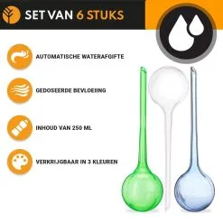 Groots Waterdruppelaar Blauw Set Van 6 Stuks Voor Planten – 27 CM – Automatisch Watergeefsysteem Voor Kamerplanten – Planten Watergever Met Druppelsysteem – Waterbol -Bloem Garden Verkoop 1200x1200 1194
