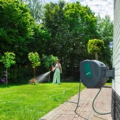 VONROC GARDEN VONROC Automatische Slanghaspel – Incl. 25m Tuinslang, Aansluitslang, Spuitstuk, Koppelingen & Kraanaansluiting -Bloem Garden Verkoop 1200x1200 1219