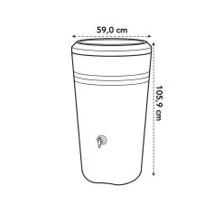 Elho Green Basics Regenton - Regenton - Living Black - Buiten - 200 Liter 29 Elho Green Basics Regenton - Regenton - Living Black - Buiten - 200 Liter -Bloem Garden Verkoop 1200x1200 1246