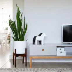 LifeGoods Planten Standaard - Uitschuifbare Bloempothouder - 20 Tot 30 Cm - Donker Bamboe -Bloem Garden Verkoop 1200x1200 127