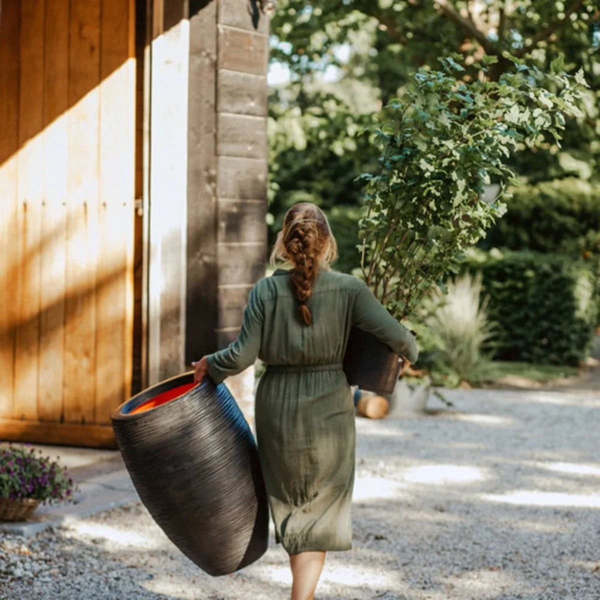 Capi Europe - Vaas Elegant Deluxe Rib NL - 45x72 - Zwart - Voor Binnen En Buiten - KBLR1138 9 Capi Europe - Vaas Elegant Deluxe Rib NL - 45x72 - Zwart - Voor Binnen En Buiten - KBLR1138 - Afbeelding 9