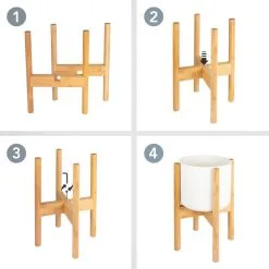 LifeGoods Planten Standaard - Uitschuifbare Bloempothouder - 20 Tot 30 Cm - Licht Bamboe 16 LifeGoods Planten Standaard - Uitschuifbare Bloempothouder - 20 Tot 30 Cm - Licht Bamboe -Bloem Garden Verkoop 1200x1200 225