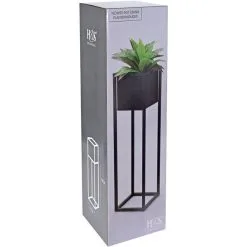 Home&Styling Bloempot - Metaal - Bloemen - Plantenpot - Voor Binnen - Zwart - 70 Cm -Bloem Garden Verkoop 1200x1200 334