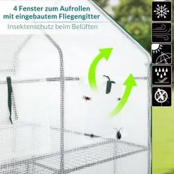 Gardebruk Kweekkas 2m² - 8 Legplanken & 4 Ramen - 195x143x143 Cm -Bloem Garden Verkoop 1200x1200 385