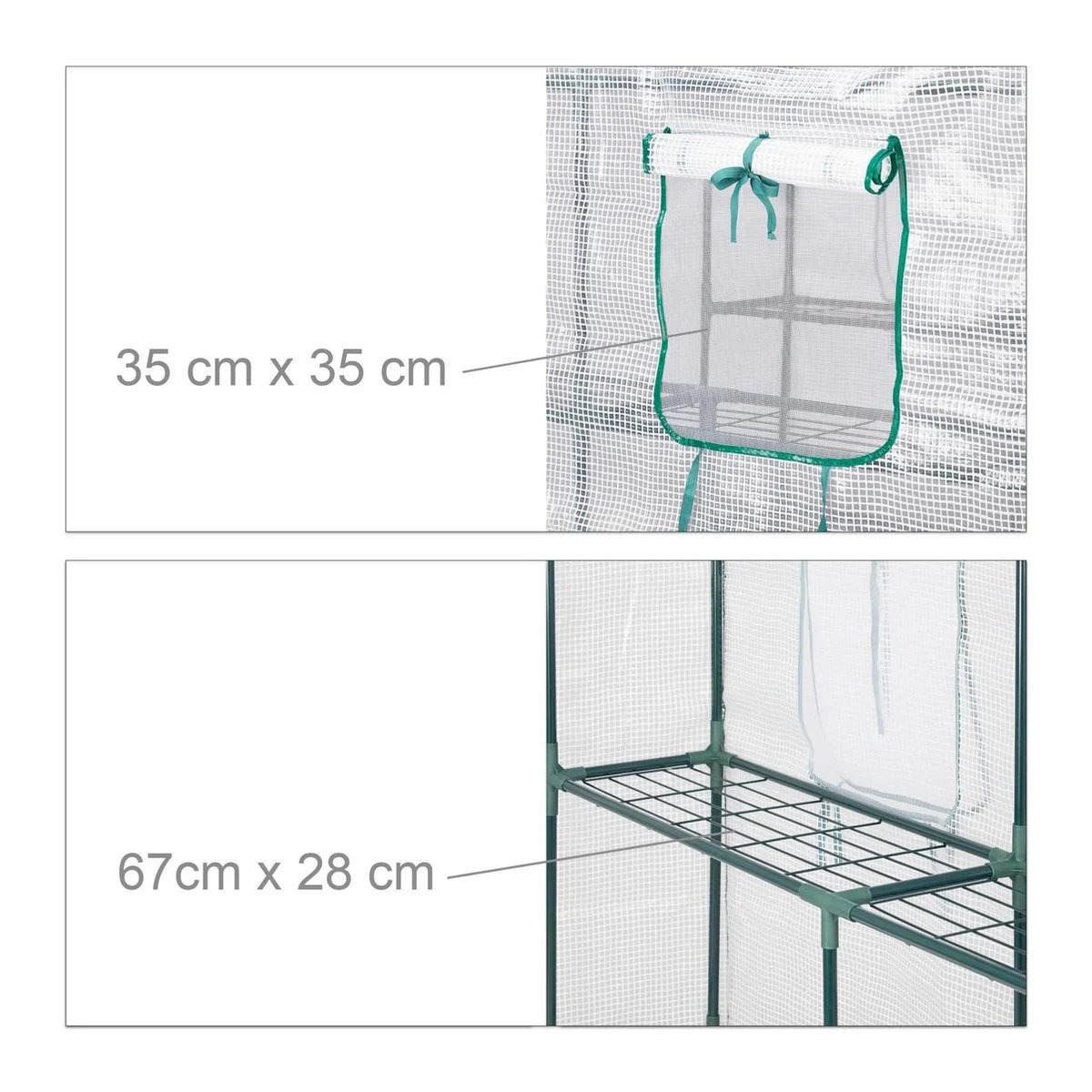 Relaxdays Tuinkas - 2 M² - Kweekkas Tuin - Grote Foliekas - 4 Ramen - Plantenkas Tomaten 4 Relaxdays Tuinkas - 2 M² - Kweekkas Tuin - Grote Foliekas - 4 Ramen - Plantenkas Tomaten - Afbeelding 4