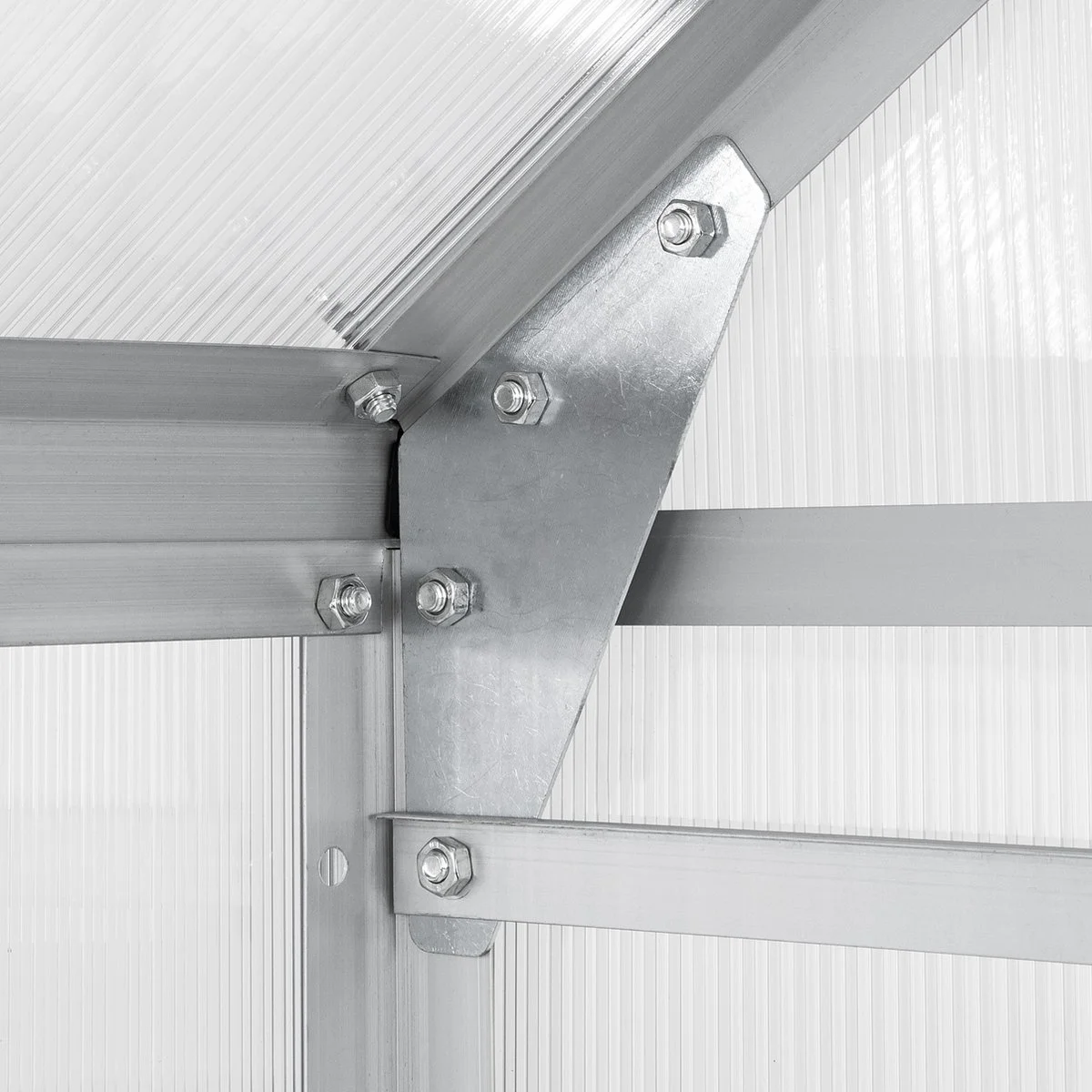 TecTake - Aluminium Broeikas 250 X 185 X 195 Cm - 402476 3 TecTake - Aluminium Broeikas 250 X 185 X 195 Cm - 402476 - Afbeelding 3