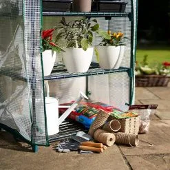 Bramble - Tuinkassen - 5 Lagen - Miniserre - Draadplanken - Gemakkelijk Te Monteren - 69 X 49 X 193 Cm -Bloem Garden Verkoop 1200x1200 485