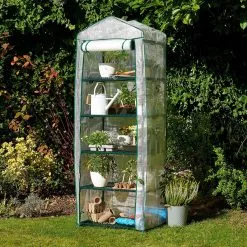 Bramble - Tuinkassen - 5 Lagen - Miniserre - Draadplanken - Gemakkelijk Te Monteren - 69 X 49 X 193 Cm -Bloem Garden Verkoop 1200x1200 487