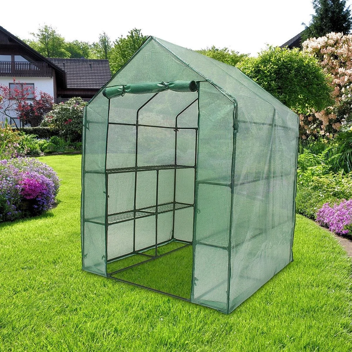 Relaxdays Tuinkas Folie - Grote Foliekas - Tomatenkas - Kweekkas - Hobbykas - Broeikas 6 Relaxdays Tuinkas Folie - Grote Foliekas - Tomatenkas - Kweekkas - Hobbykas - Broeikas - Afbeelding 6