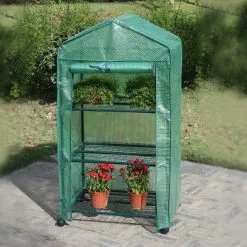 Relaxdays Kas Met Wielen - Tuinkas 3 Etages - Broeikas Kweekkas Tuin / Balkon 130 Cm Hoog - PE -Bloem Garden Verkoop 1200x1200 522