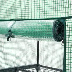 Relaxdays Kas Met Wielen - Tuinkas 3 Etages - Broeikas Kweekkas Tuin / Balkon 130 Cm Hoog - PE -Bloem Garden Verkoop 1200x1200 523