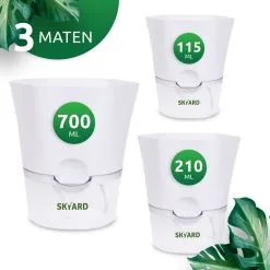 SKYARD® 3 Stuks Zelfwaterende Bloempot Maat M – Milieuvriendelijk Watergeefsysteem Kamerplanten – Zelfwatergevende Pot – Bloempot Met Waterreservoir – Selfwatering Pot – Wit 14 SKYARD® 3 Stuks Zelfwaterende Bloempot Maat M – Milieuvriendelijk Watergeefsysteem Kamerplanten – Zelfwatergevende Pot – Bloempot Met Waterreservoir – Selfwatering Pot – Wit -Bloem Garden Verkoop 1200x1200 84