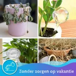 Summer Spark Waterdruppelaar Voor Planten 6 Stuks Transparant – 27 CM X 8 CM – 250 ML – Automatisch Watergeefsysteem Voor Kamerplanten – Planten Watergever Met Druppelsysteem – Waterbol -Bloem Garden Verkoop 1200x1200 948