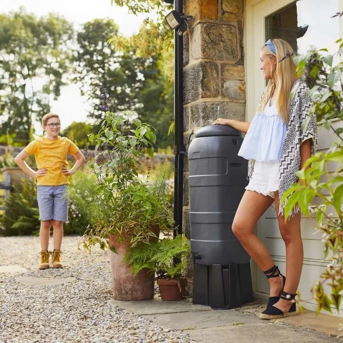 Harcostar Rainsaver Regenton 100 Liter Antraciet Met Vulautomaat En 3 Delige Voet 6 Harcostar Rainsaver Regenton 100 Liter Antraciet Met Vulautomaat En 3 Delige Voet - Afbeelding 6