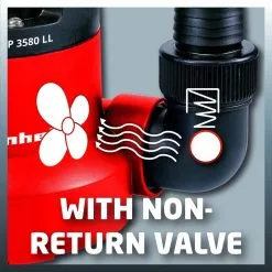 Einhell Dompelpomp GC-SP 3580 LL (350 W - 8000 L/h - 1 Mm Restwater - Traploos Instelbare Vlotterschakelaar - GeÃ¯ntegreerd Terugslagventiel - Draaghandvat - Kabelopwikkeling - Mechanische Afdichting) -Bloem Garden Verkoop 1200x1200 987