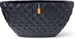 Capi Europe - Bloempot Ovaal Heraldry - 60x35 - Zwart - Bloempot Voor Binnen - BSBI841