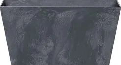 Prosperplast Kunststof Bloembak/plantenbak Rechthoek Betonlook 40 Cm Antraciet Grijs - Bloempotten/plantenpotten Voor Binnen En Buiten