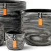 Capi Europe - Set Van 4 - Bloempot Binnen - Rib Antraciet