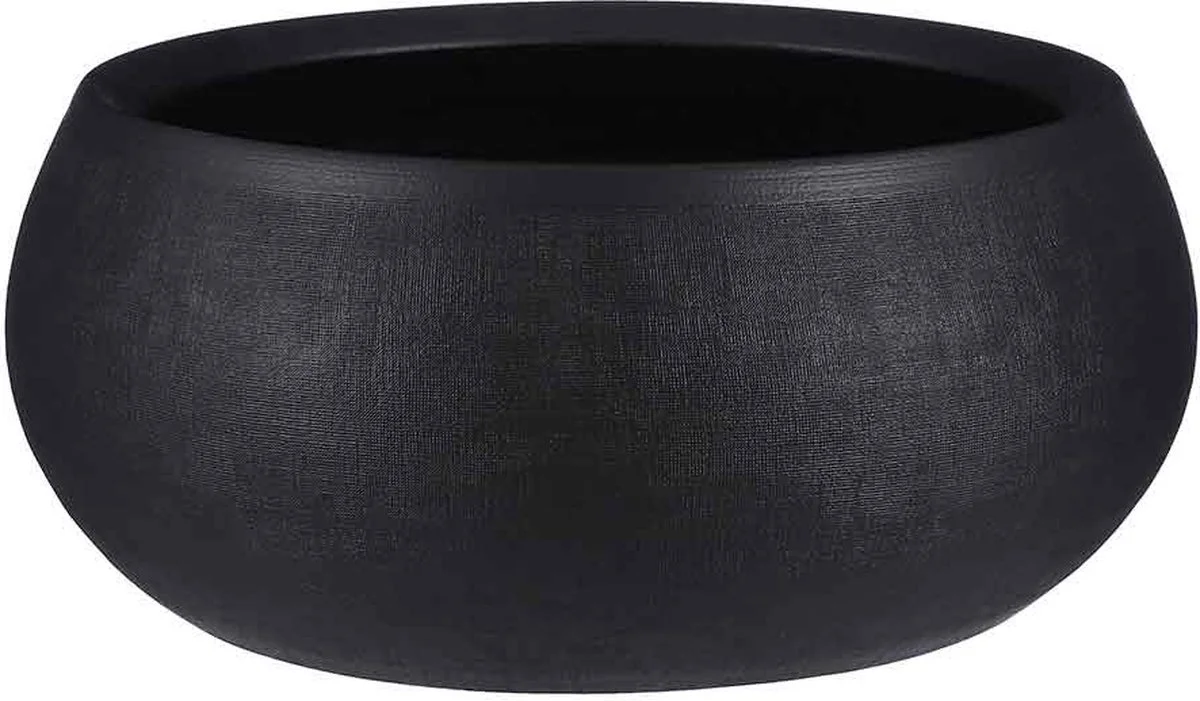 Mica Decorations Douro Ronde Schaal - H14 X Ø34cm - Terracotta - Zwart 3 Mica Decorations Douro Ronde Schaal - H14 X Ø34cm - Terracotta - Zwart - Afbeelding 3