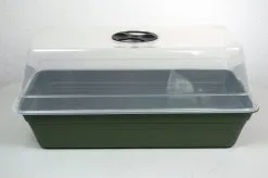 AYD Home Kweekkas - Kweekhuis - Kweekkas Vensterbank - Moestuinbak - 4,5 L - Kweekkas Met Transparante Deksel - 19x39x31 Cm - Kweekkasje