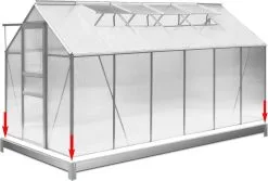 Deuba Broeikas Fundament Verzinkt - 380x190cm - Incl. Montagemateriaal -Bloem Garden Verkoop 1200x813 2