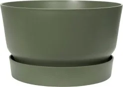 Elho Greenville Schaal 33 - Bloempot Voor Buiten - Ø 32.5 X H 19.4 Cm - Groen/Blad Groen -Bloem Garden Verkoop 1200x846