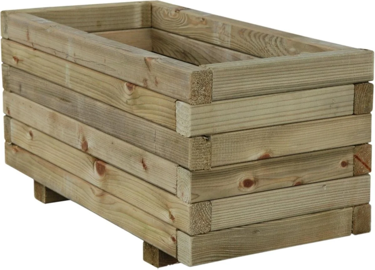 Intergard Houten Bloembakken Plantenbakken Rechthoek 80x40x35cm 1 Intergard Houten Bloembakken Plantenbakken Rechthoek 80x40x35cm