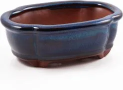 Happy Seed Keramieken Bonsai Pot (schaal) - Marine Blauw - Geglazuurd -Bloem Garden Verkoop 1200x873