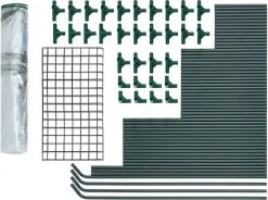 Juskys Broeikas / Tuinkas - 147 X 195 X 73 Cm - PVC Folie -Bloem Garden Verkoop 1200x896