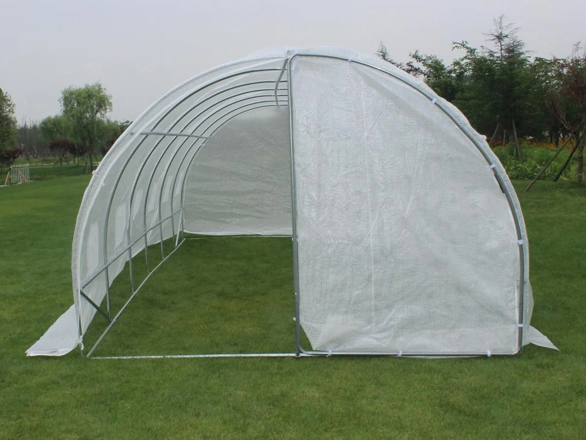 Merkloos Tunnelkas Met Structuur Van Gegalvaniseerd Staal En Deur 18 M² - L600 X B300 X H200 Cm - ALOCASIA L 300 Cm X H 200 Cm X D 600 Cm 1 Merkloos Tunnelkas Met Structuur Van Gegalvaniseerd Staal En Deur 18 M² - L600 X B300 X H200 Cm - ALOCASIA L 300 Cm X H 200 Cm X D 600 Cm