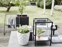 Capi Europe - Bloempot Vierkant Smooth NL - 40x40x40 - Zwart - Voor Binnen En Buiten - KBL903 -Bloem Garden Verkoop 1200x915