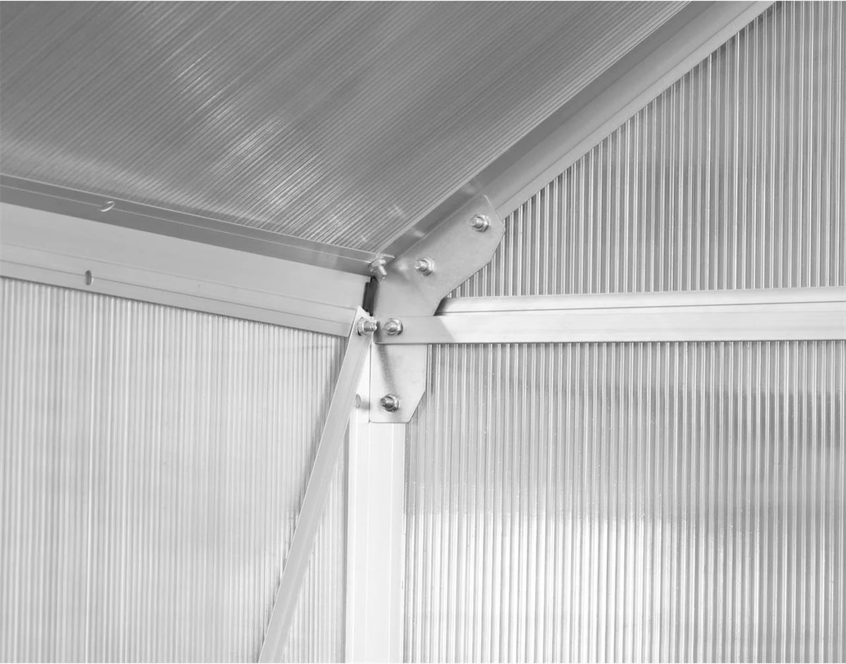 FUXTEC Tuinkas 5,9m² - Broeikas - Kweekkas - Hobbykas - Aluminium/holle Kamerplaat - FX-GWH159 6 FUXTEC Tuinkas 5,9m² - Broeikas - Kweekkas - Hobbykas - Aluminium/holle Kamerplaat - FX-GWH159 - Afbeelding 6