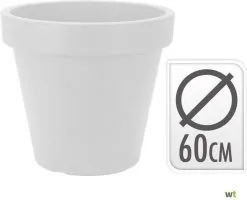Relaxwonen - Bloempot Rond 60 X 52 Cm Wit 9 Relaxwonen - Bloempot Rond 60 X 52 Cm Wit -Bloem Garden Verkoop 1200x974
