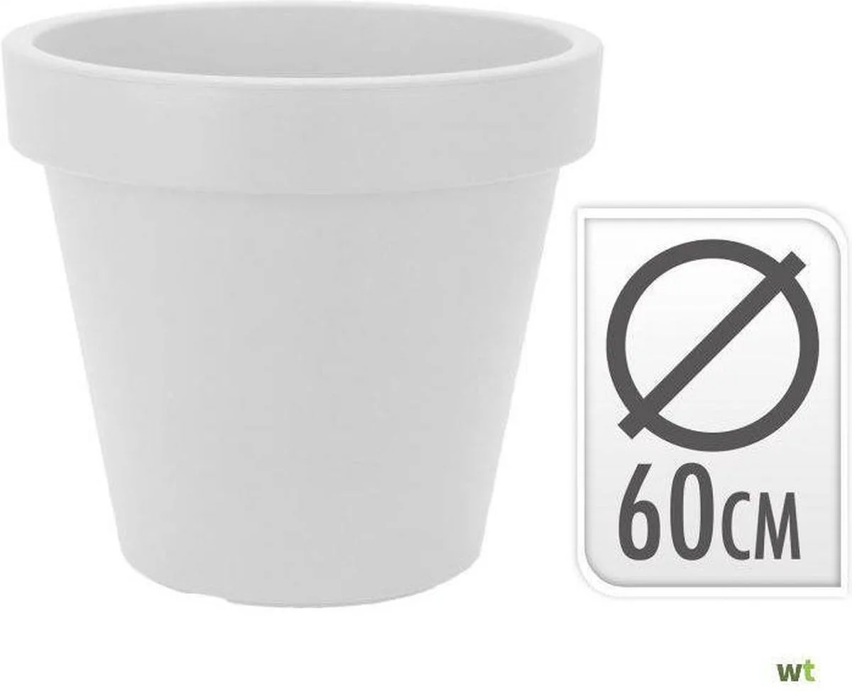 Relaxwonen - Bloempot Rond 60 X 52 Cm Wit 5 Relaxwonen - Bloempot Rond 60 X 52 Cm Wit - Afbeelding 5