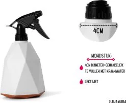 Hanamura Plantenspuit – Sprayflacon – Waterverstuiver – Wit – 600ml -Bloem Garden Verkoop 1200x988 1
