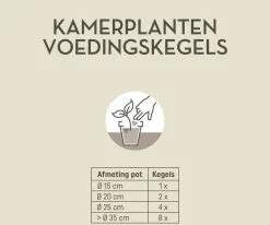 Pokon Kamerplanten Voedingskegels - 10st - Plantenvoeding - 6 Maanden Voeding -Bloem Garden Verkoop 1200x999