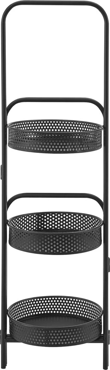 En.casa Plantenstandaard Vrasene Metaal 75x68x20 Cm Zwart 5 En.casa Plantenstandaard Vrasene Metaal 75x68x20 Cm Zwart - Afbeelding 5