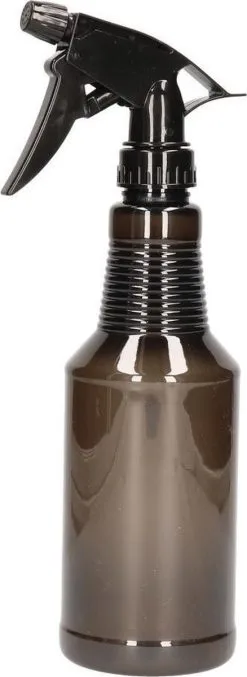 Forte Plastics Waterverstuivers/spuitflessen 500 Ml Zwart - Plantenspuiten/schoonmaakspuiten