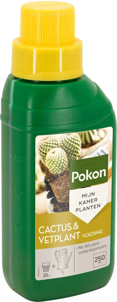 Pokon Cactus & Vetplant Voeding - 250ml - Plantenvoeding - 20ml Per 1L Water 1 Pokon Cactus & Vetplant Voeding - 250ml - Plantenvoeding - 20ml Per 1L Water