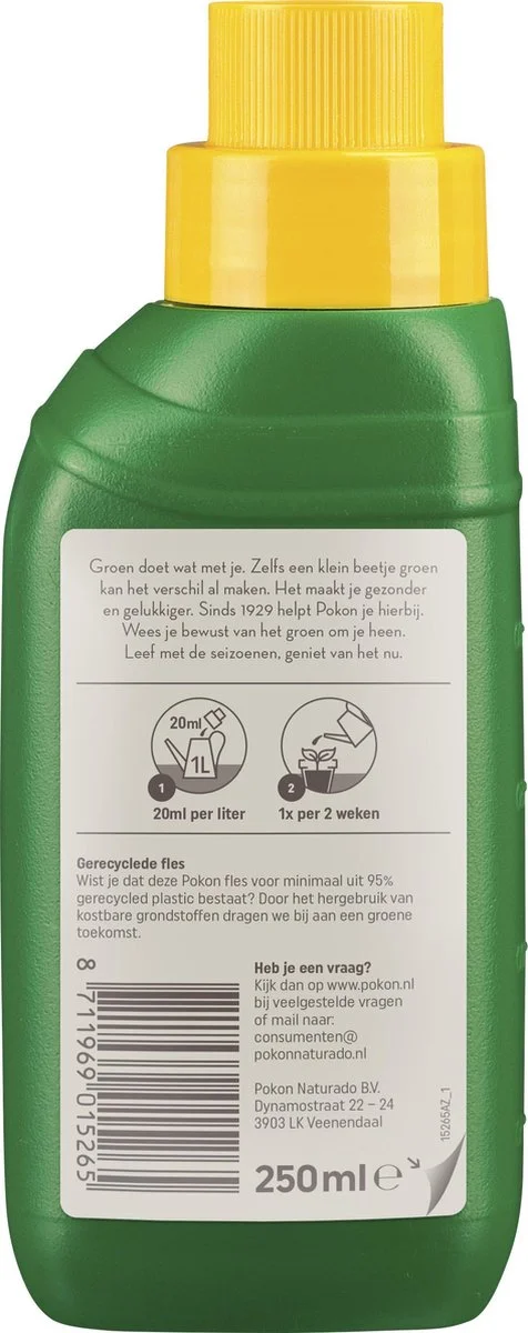 Pokon Cactus & Vetplant Voeding - 250ml - Plantenvoeding - 20ml Per 1L Water 2 Pokon Cactus & Vetplant Voeding - 250ml - Plantenvoeding - 20ml Per 1L Water - Afbeelding 2