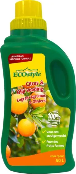 ECOstyle Citrus & Olijf Voeding - Stevige Vrucht - Langdurige Werking - Voor Alle Mediterrane Planten En Bomen 500 ML 7 ECOstyle Citrus & Olijf Voeding - Stevige Vrucht - Langdurige Werking - Voor Alle Mediterrane Planten En Bomen 500 ML -Bloem Garden Verkoop 525x1200