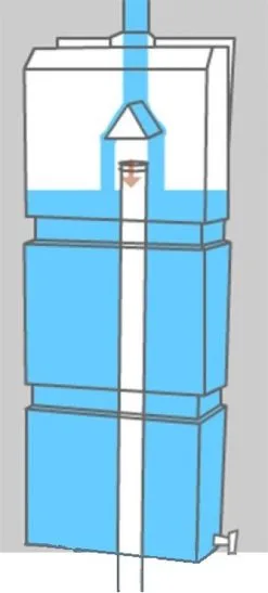 Prestige Regenton Grijs (waterton) 100L (incl. Kraantje En Aan De Wand/muur Te Bevestigen) -Bloem Garden Verkoop 542x1200